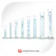استوانه مدرج شیشه ای پایه گرد یونی لب unilab جنس پیرکس