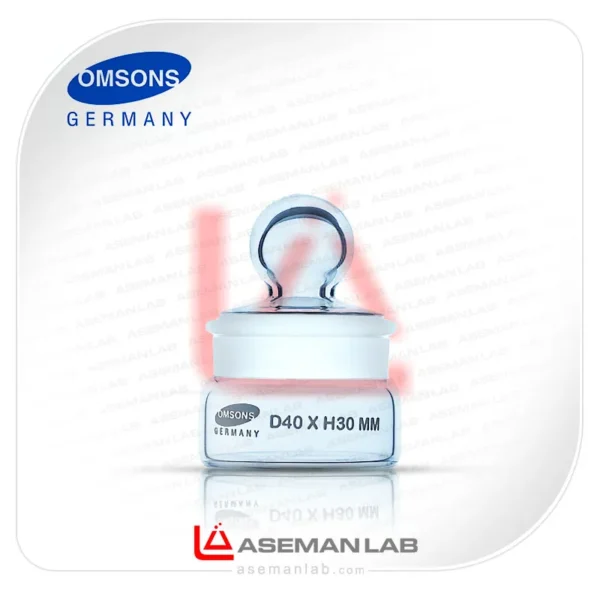 ظرف توزین شیشه ای 40 در 30 میلی متر آزمایشگاهی برند omsons germany آلمان