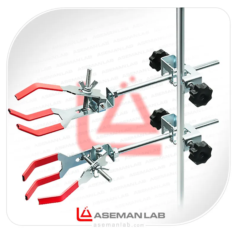 گیره سه انگشتی بدون بست آزمایشگاهی گیره بدون نوا سه فک یا سه انگشتی خمیده آزمایشگاهی
