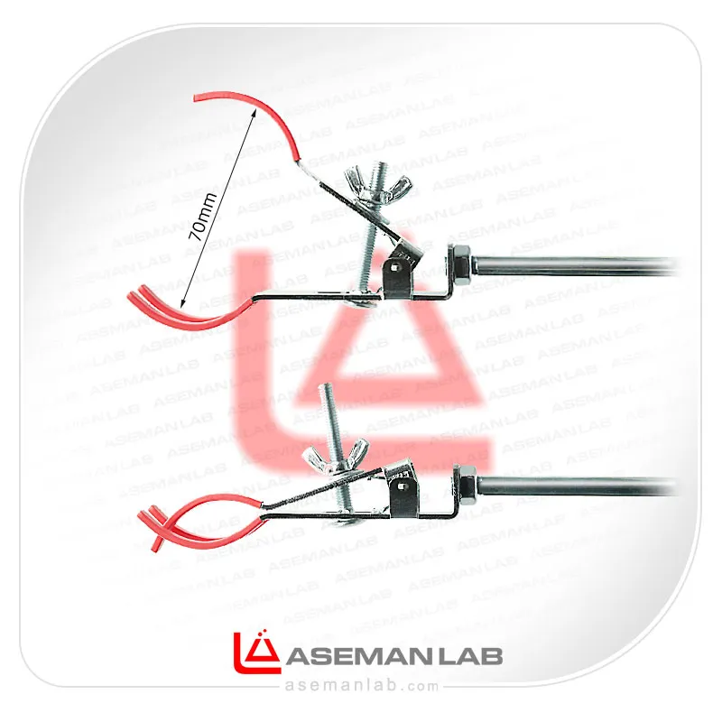 گیره سه انگشتی بدون نوا یا نوا جدا گیره سه فک آزمایشگاهی بدون نوا یا بست جدا