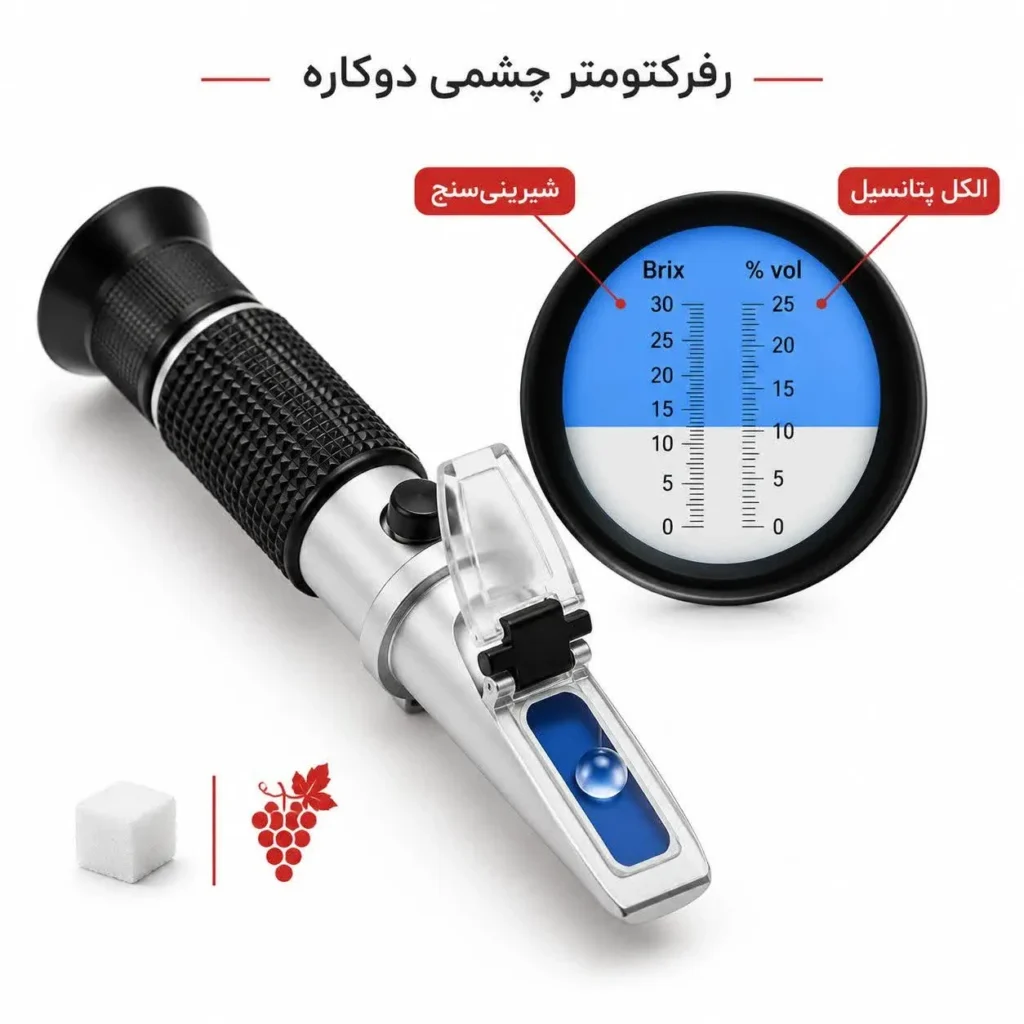 رفرکتومتر چشمی دوکاره